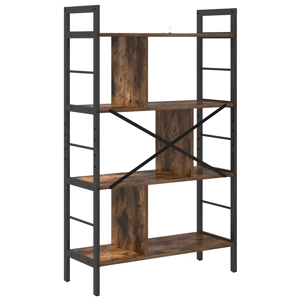Libreria Rovere fumé 75 x 30 x 123,5 cm Legno multistrato 883966