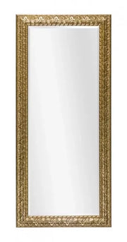 Mobili2g - specchiera in foglia oro rettangolare misure: l.148x h. 90 x p. 5