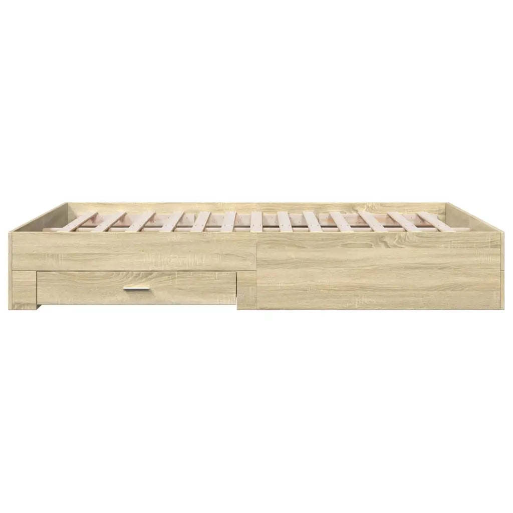 Giroletto Cassetti Rovere Sonoma 150x200 cm Legno Multistrato