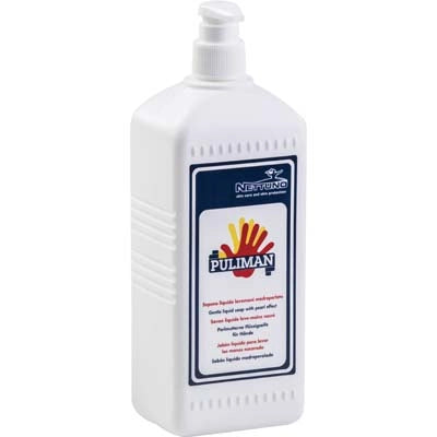 SAPONE LIQUIDO LAVAMANI PULIMAN NETTUNO + DOSATORE LT 1- 12 pezzi