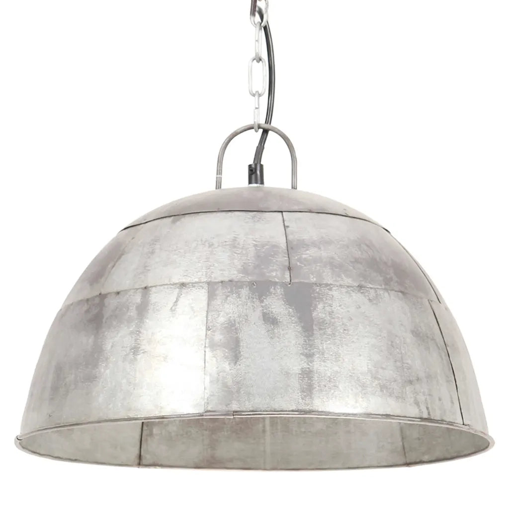 Lampada a Sospensione Vintage 25 W Argento Rotonda 41 cm E27 320541