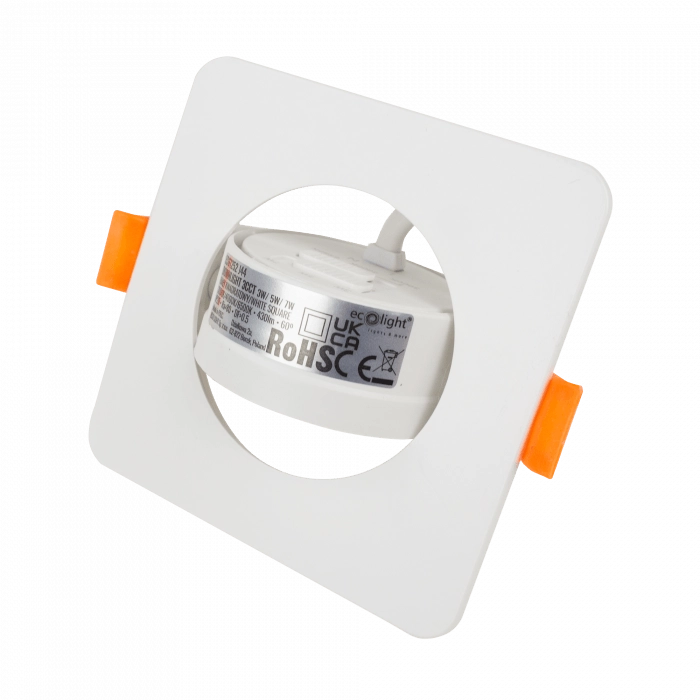 Faretto LED da incasso quadrato bianco CCT Ecolight