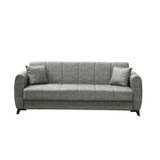 Divano Pronto Letto 3 Posti Contenitore cm. 210x78x78 Tessuto Delhi Mina