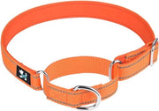 Cinturino per cani a martingale regolabile - Neoprene imbottito per cani piccoli, medi e grandi (M, arancione)