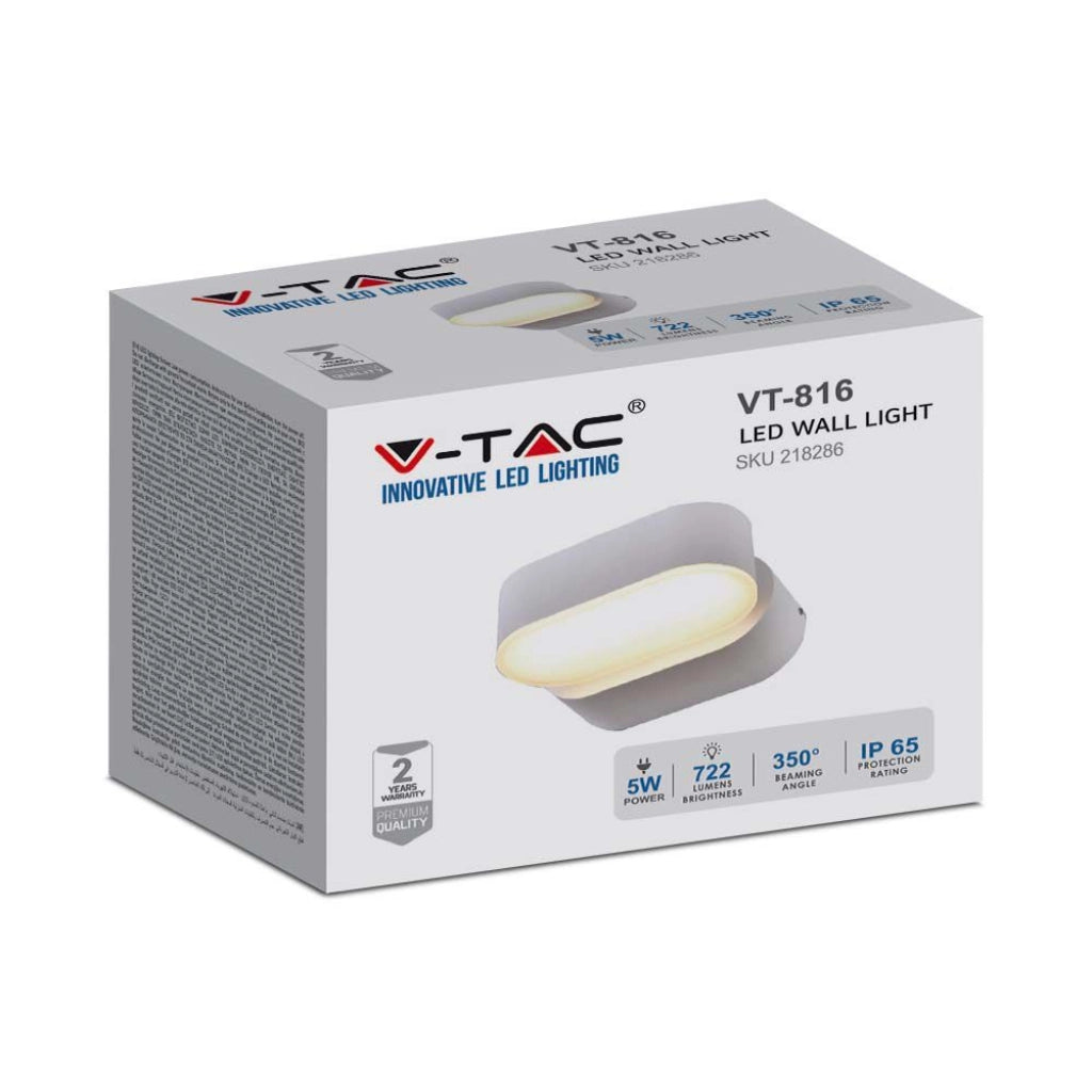 Faro applique a led da estreno 6W Wall Light White Body Body IP65 MOVABLE 3000K