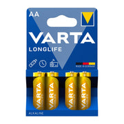 VARTA BATT LONGLIFE ALCALINA STILO BL 4 PZ *- VARTA- 20,0 blister