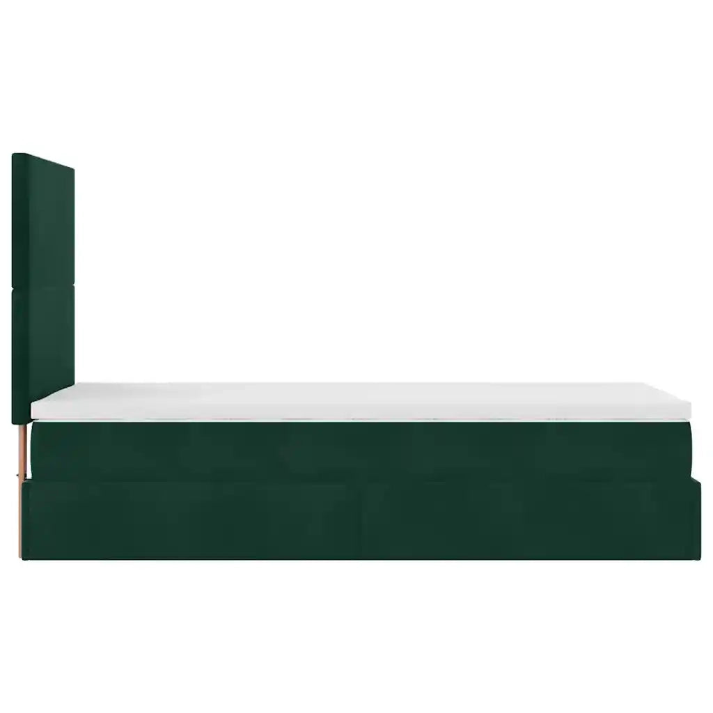 Struttura Letto Pouf con Materassi 90x190 cm in Velluto 3313370