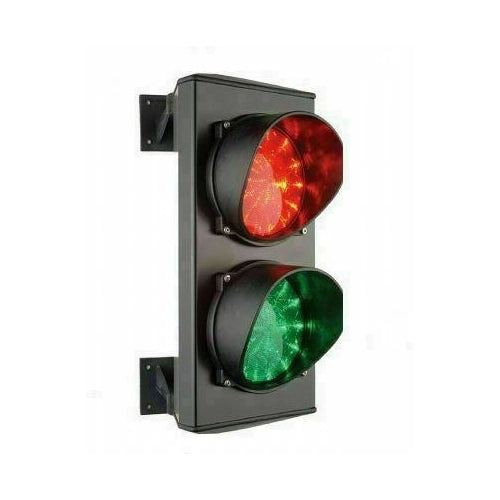 SEMAFORO ROSSO VERDE DOPPIA DUE 2 LUCI 24V LED LAMPADA PARCHEGGIO IMPIANTO VARCO
