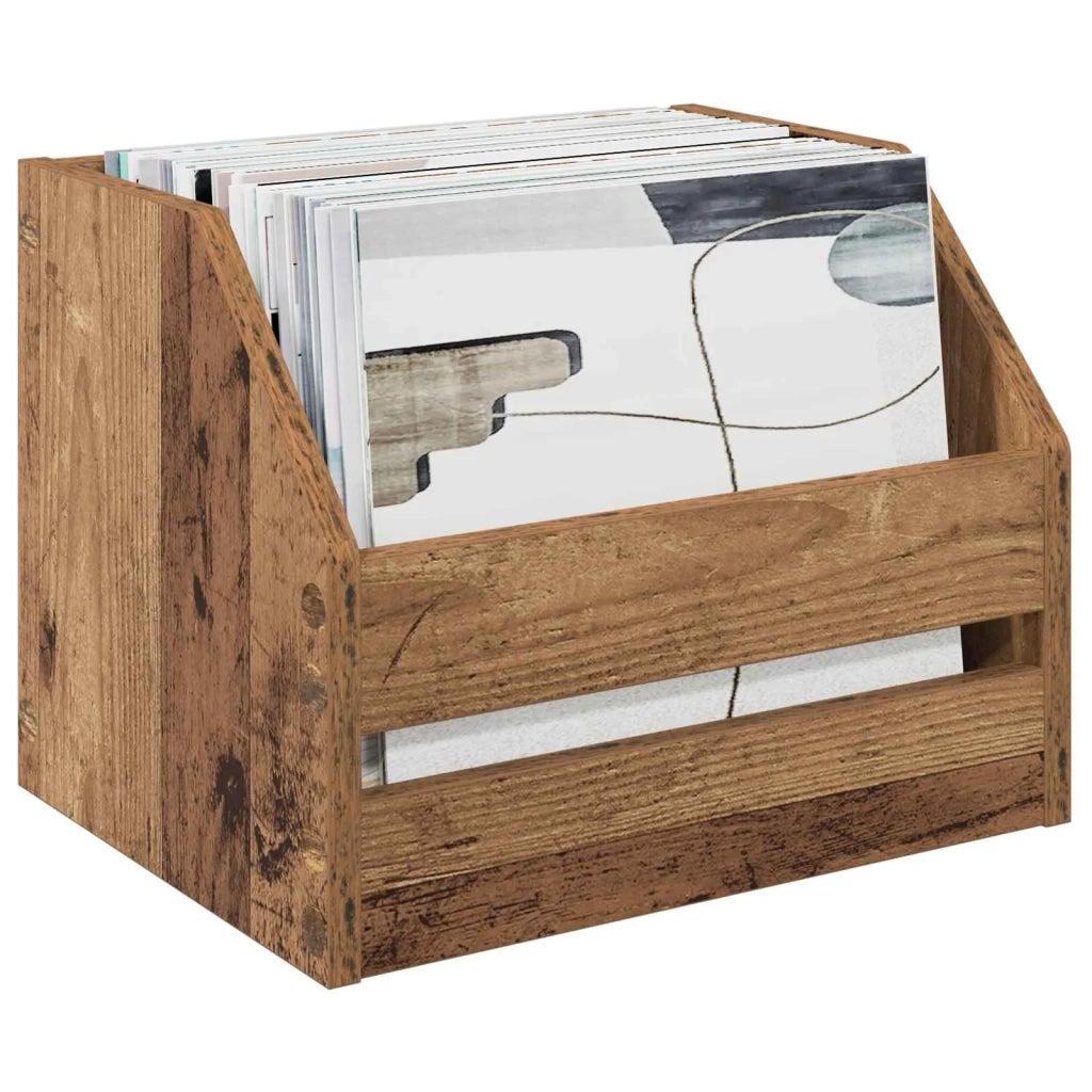 Scatola per album in vinile 2 pz Legno di quercia 8012823