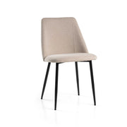 Sedia Molly Tessuto Sabbia Struttura Metallo Cm 49,2x57,5h48,5/84