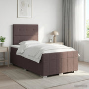 Letto box spring con materasso Marrone Scuro 120 x 190 cm 3454095