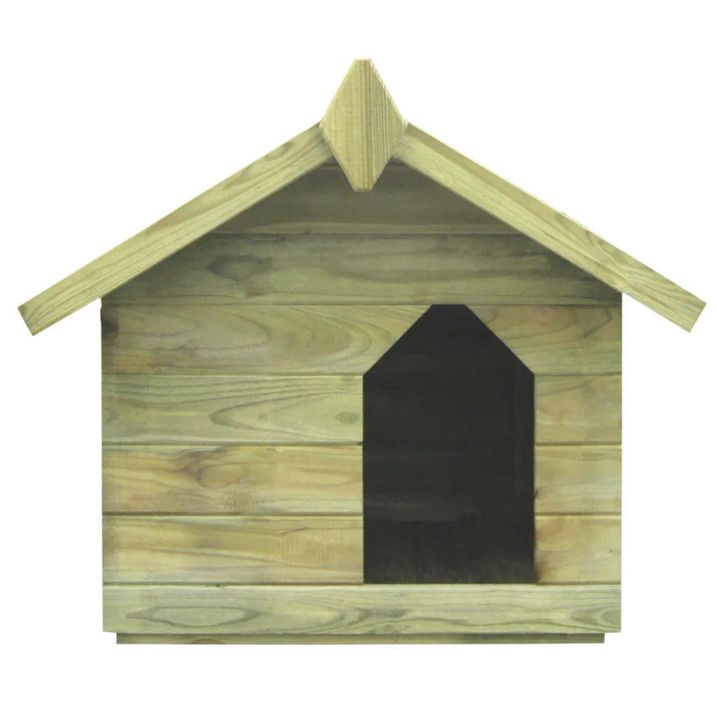 Cuccia per Cane da Esterno con Tetto Apribile Pino Impregnatocod mxl 81731