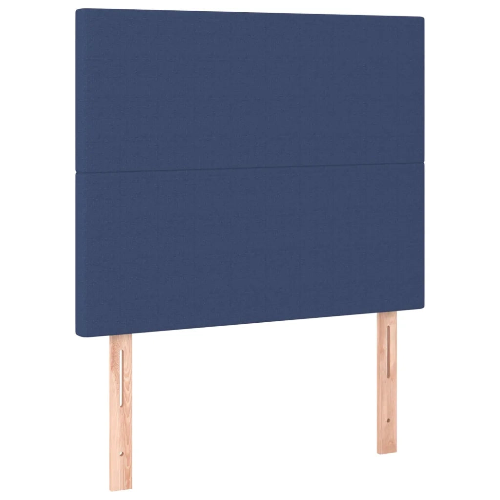 Letto a Molle con Materasso e LED Blu 120x200cm in Tessuto 3135267