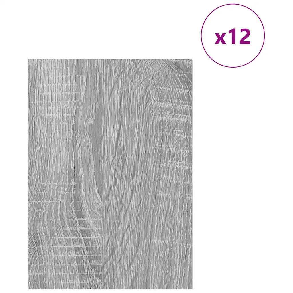 Pannelli decorativi 12 pz Grigio Sonoma 15 x 21 x 0.27 cm CFW9386234