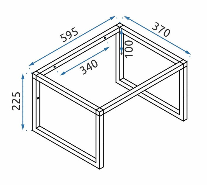 Lavabo In Conglomerato Goya 60cm Conglomerato + Supporto