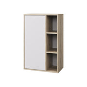 Vicco Libreria da parete Sonoma/Bianco 50.1 x 78.4 cm con 2 scomparti chiusi