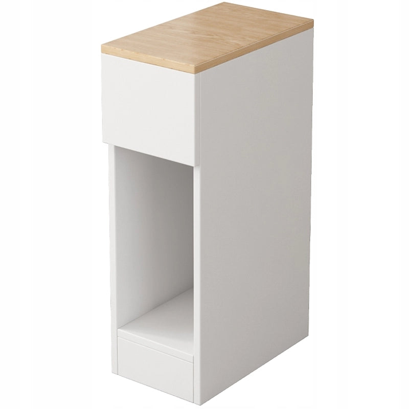 Comodino con cassetto stretto tavolino con ripiano moderno loft camera da letto 60 cm