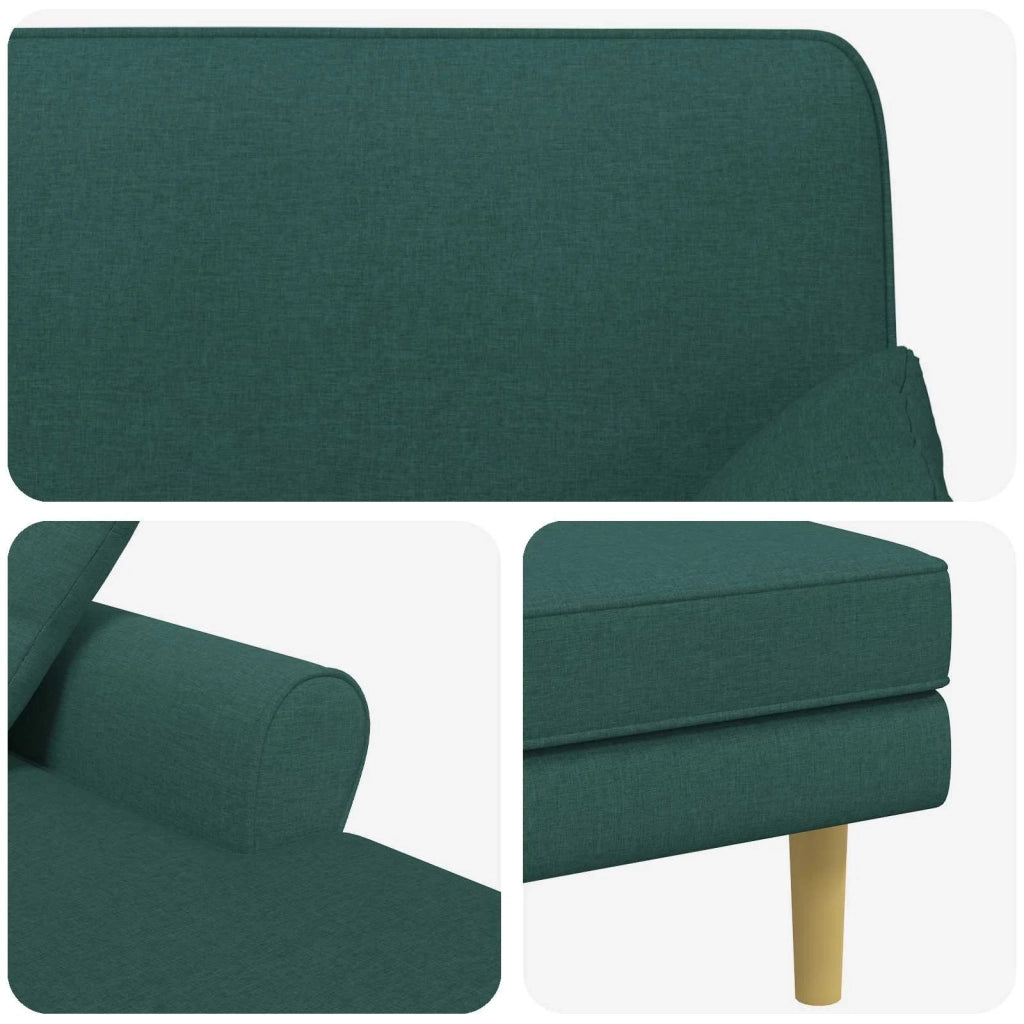 Chaise longue Verde Scuro Tessuto 42048086