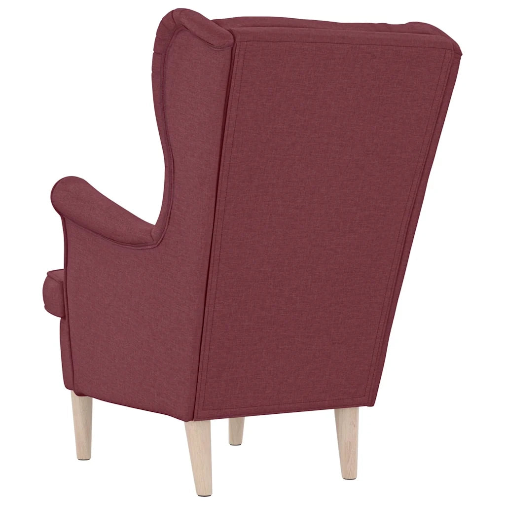Divano Sedia-Poltrona Rosso Vino 74x84x100 cm in Tessuto