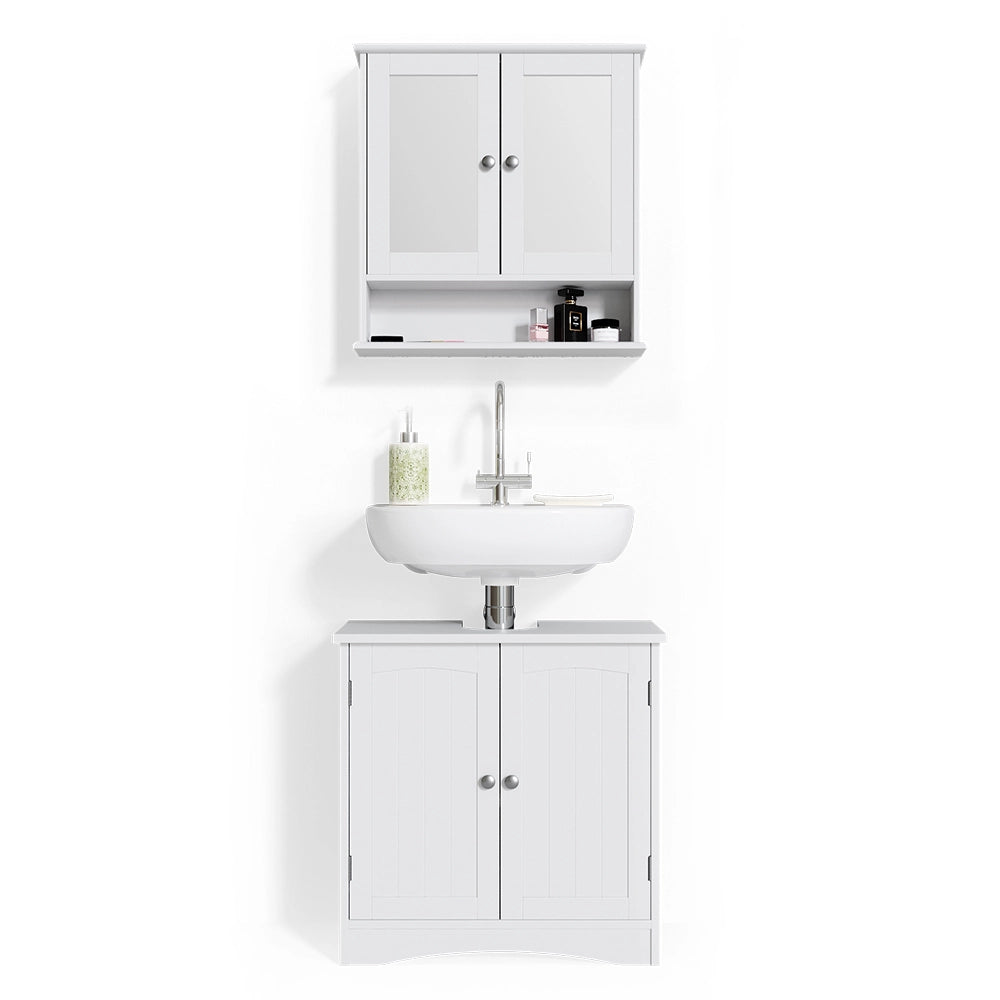 Vicco Set mobili bagno Bianco 2 parti