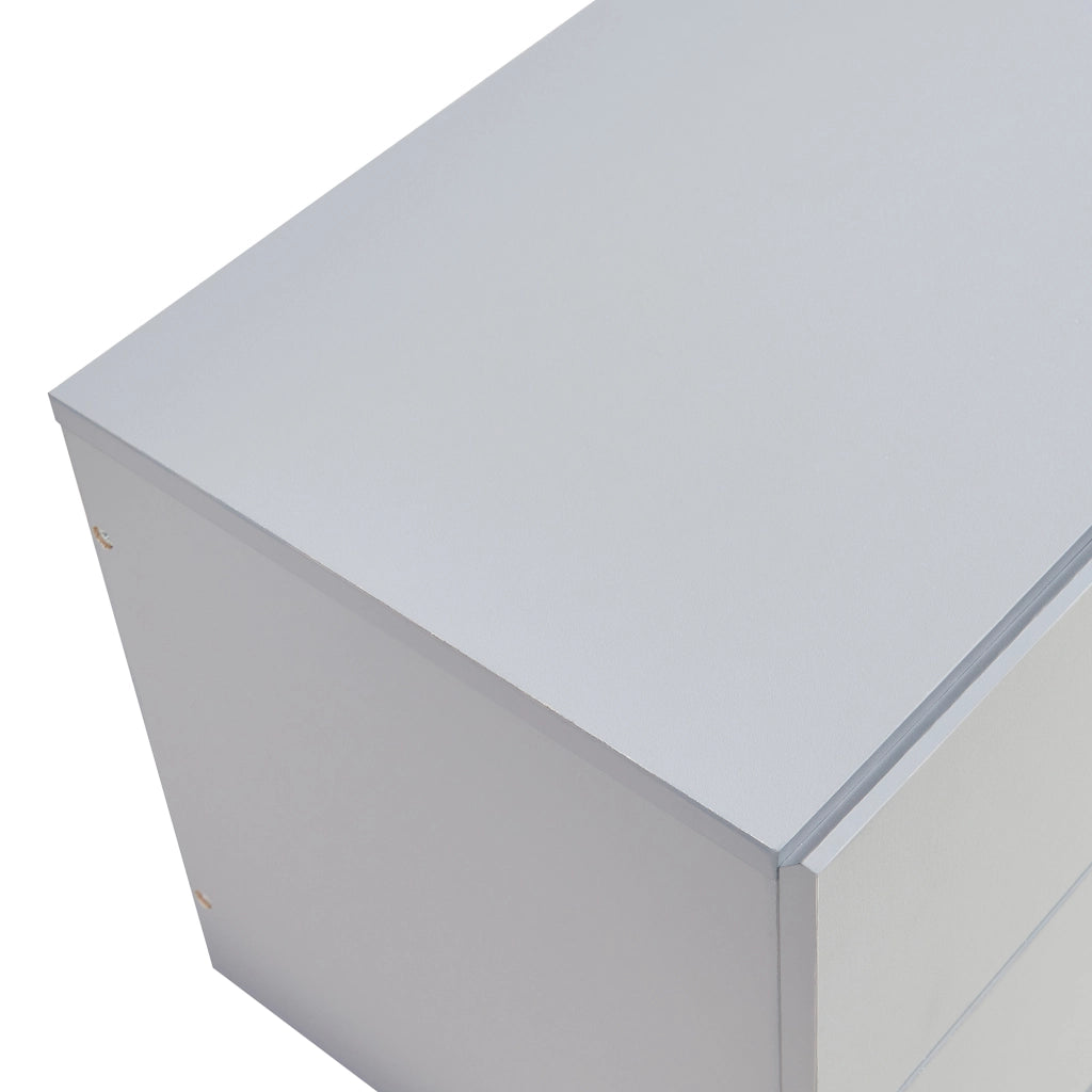 Comodino da Parete Ampfing con 2 Cassetti 40x29x30 cm Grigio Chiaro [en.casa]
