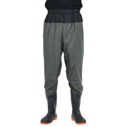 vidaXL Wader da Pesca alla Vita con Stivali Verde Scuro Taglia 46