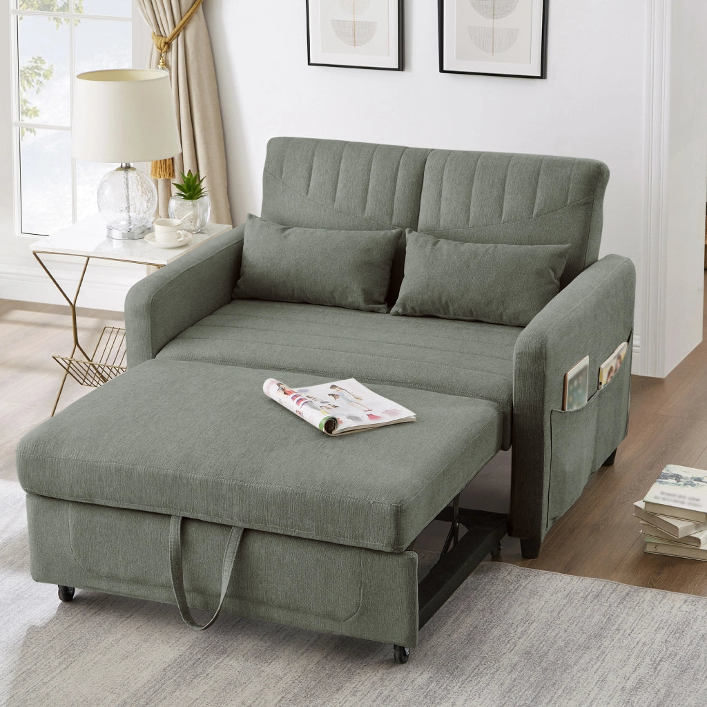 Sofabett con schlaffunktion - Zephmum - Zweisitzer-Klappsofa, design estraibile, schiuma, tre livelli regolabili
