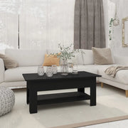 Tavolino da Salotto Nero 102x55x42 cm in Truciolato 810254