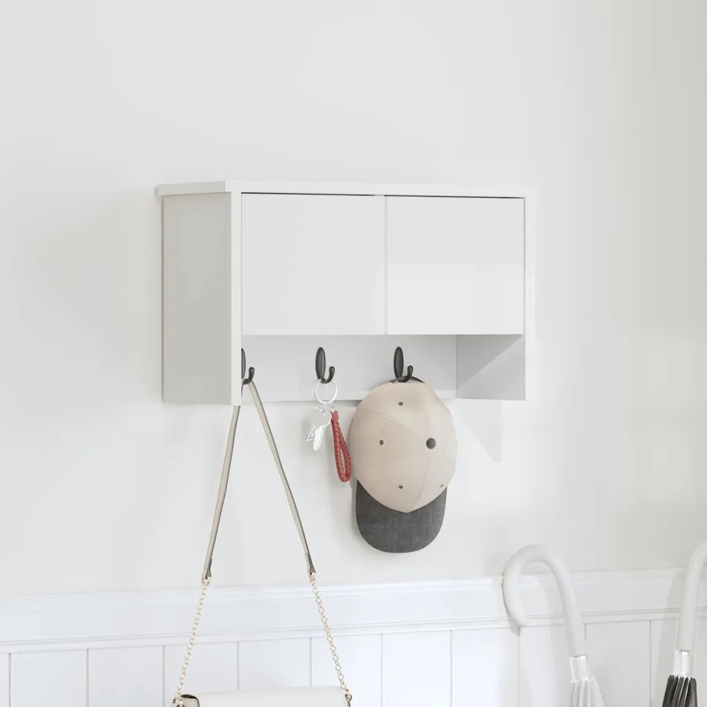 Appendiabiti a muro Bianco 50 x 20 x 30 cm Legno multistrato CFW6445580