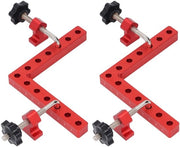 Strumento di misurazione angolare robusto per costruzioni - 90 gradi - struttura in alluminio leggera - lavorazione del legno - precisione - strumento di misurazione angolare duraturo e resistente all'usura - strumento di misurazione angolare per angoli.