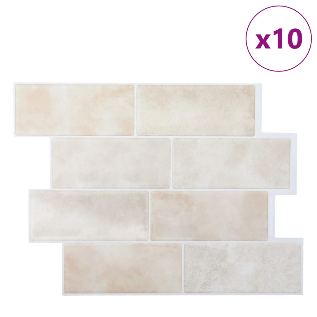 Piastrella subway 10 pz Marmo Beige 29 x 21 cm CFW5428471
