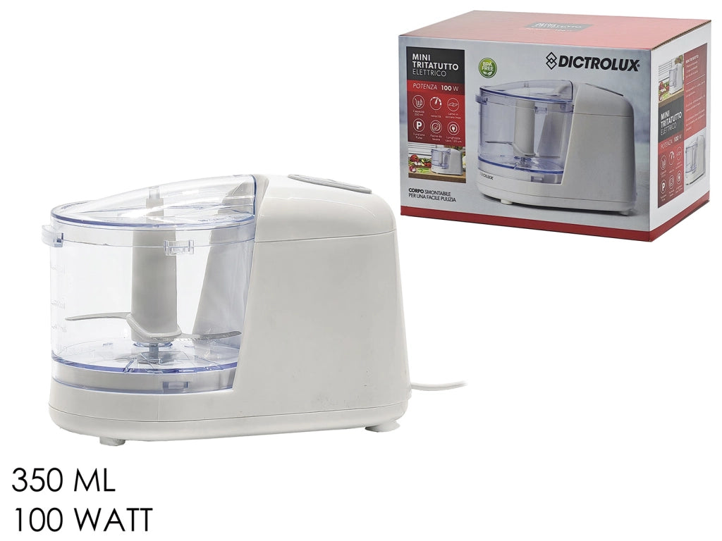 Mini Tritatutto Elettrico Dictrolux – 350 ml, 100 Watt