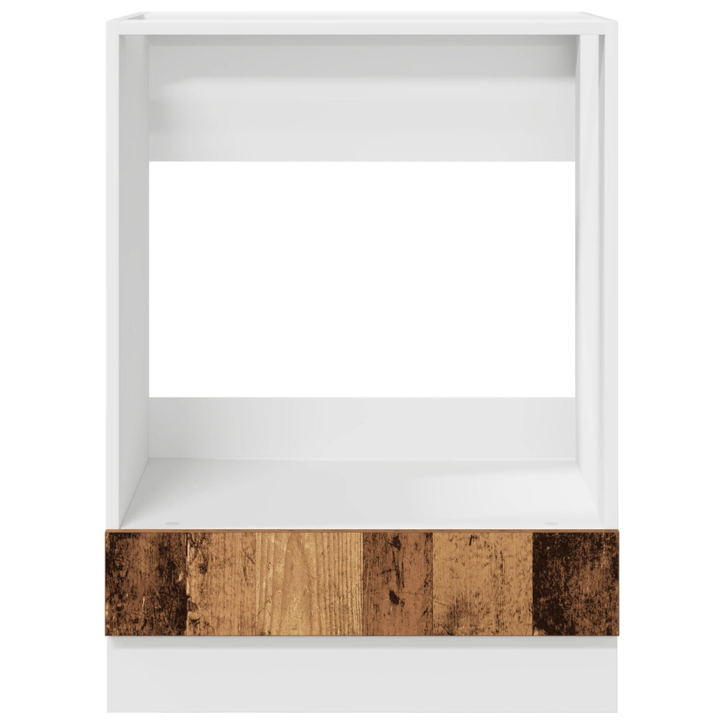 Armadio da Forno Legno Vecchio 60x46x81.5 cm in Legno Ingegnato