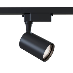 Faretto a LED per Sistema Illuminazione Binario 12W 3000K in Alluminio Vuoro  Nero
