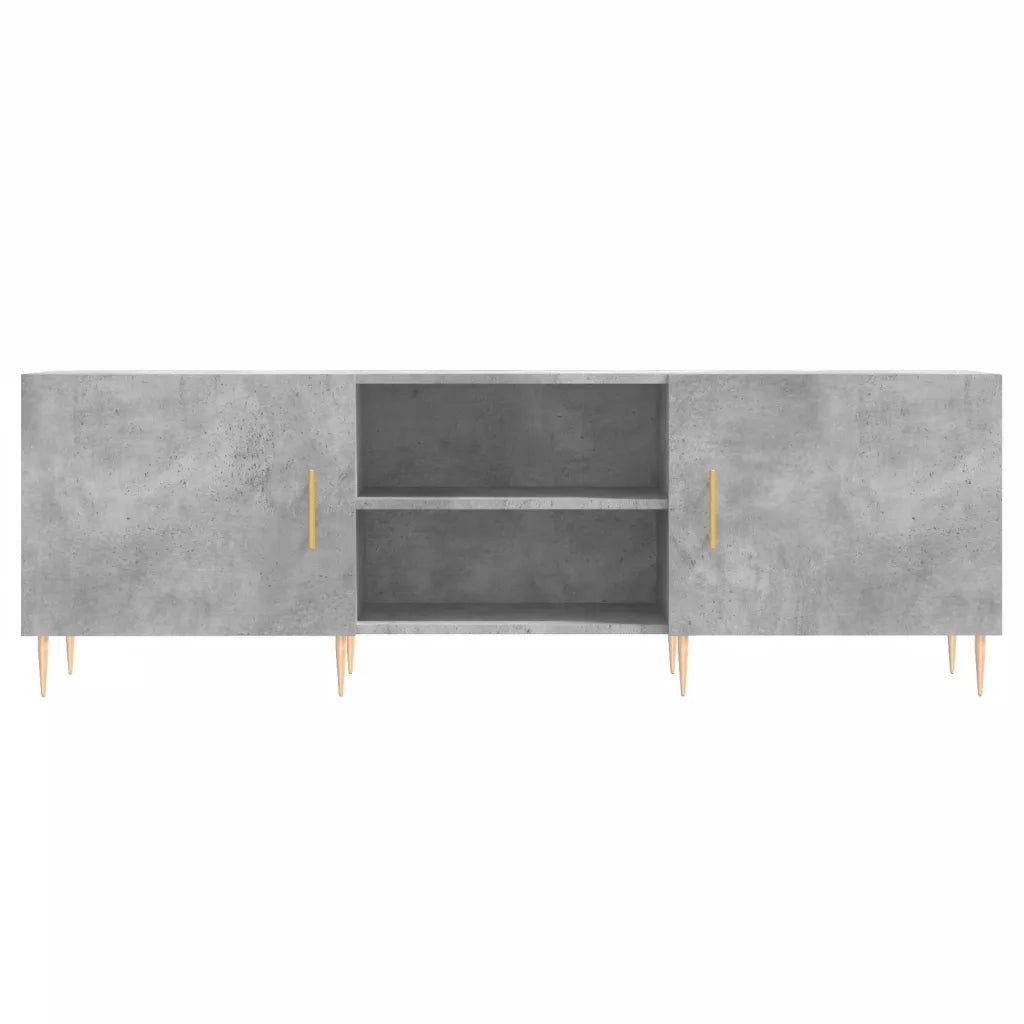 Mobile Porta TV Grigio Cemento 150x30x50cm in Legno Multistrato 829088