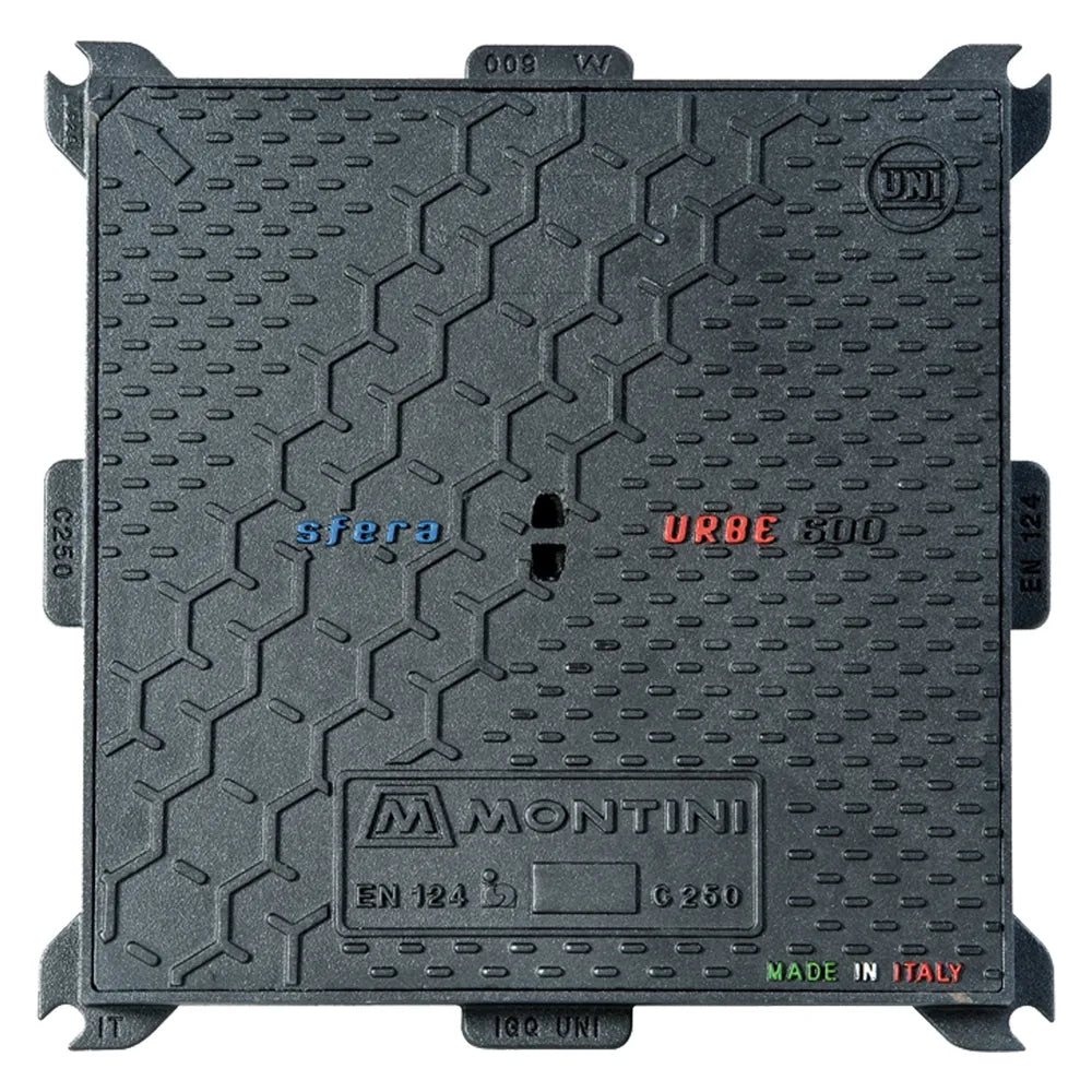 CHIUSINO IN GHISA CLASSE C250 URBE-30X30-KG7