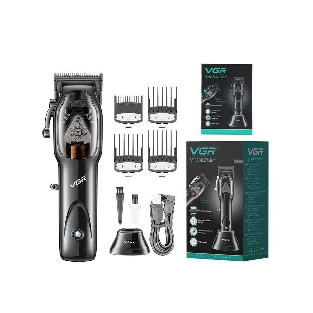 Trade Shop - Tagliacapelli Uomo Professionale Senza Filo Ricaricabile A Batteria 0 Mm Vgr653 -