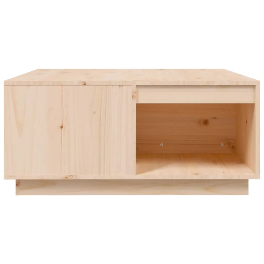 Tavolino da salotto | Tavolino da caff¨¨ | Tavolino da Soggiorno 80x81x36,5 cm in Legno Massello di Pino