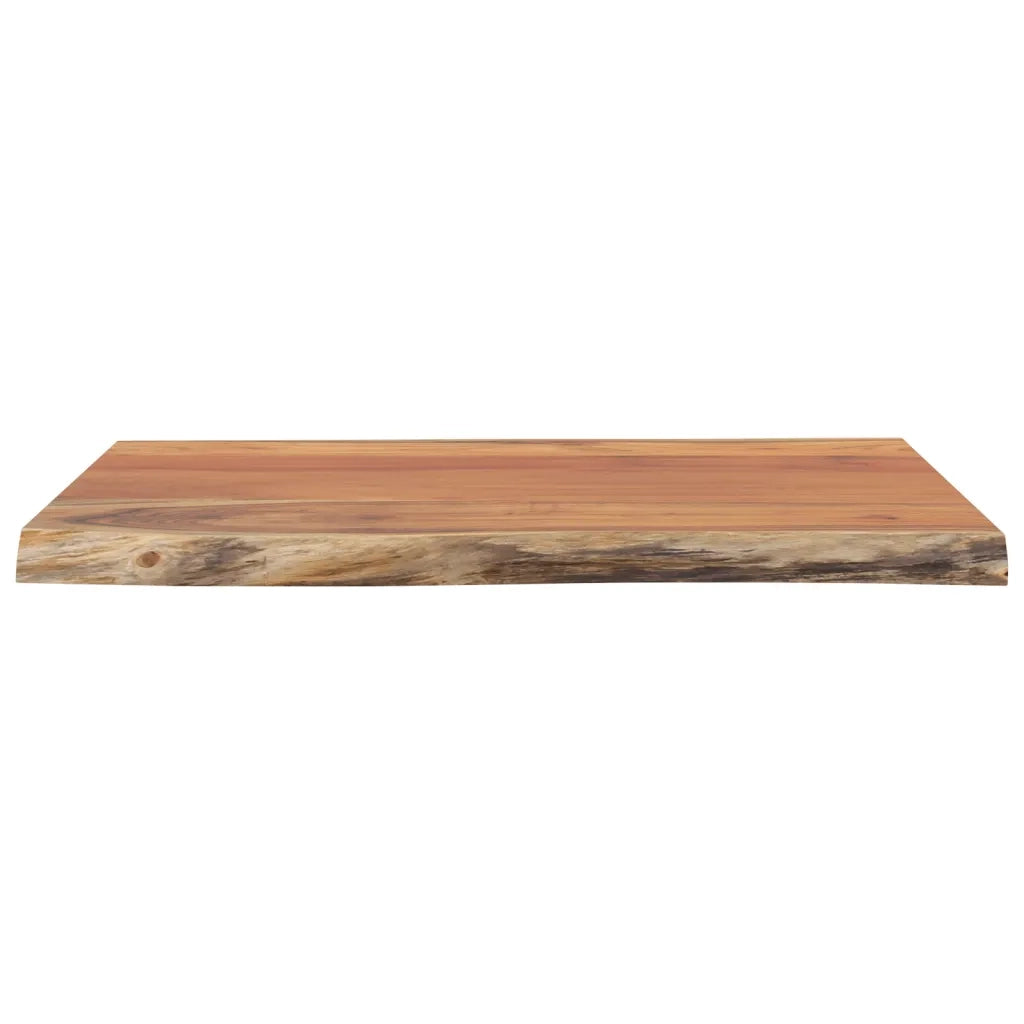 Piano Tavolo 60x60x2,5 cm Quadrato Massello Acacia Bordi Vivi 370618