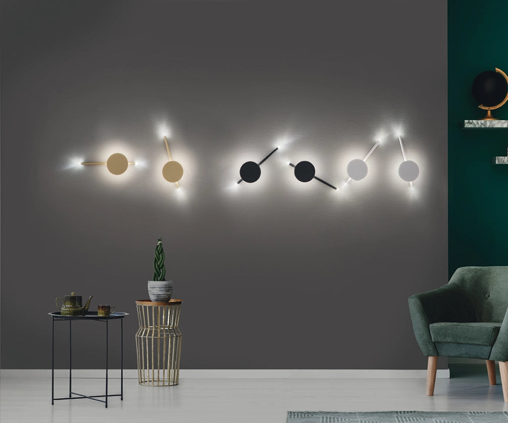 APPLIQUE JAMES A LED BIANCO 3000k 560w 16w DIMMERABILE D.15CM H. 40CM