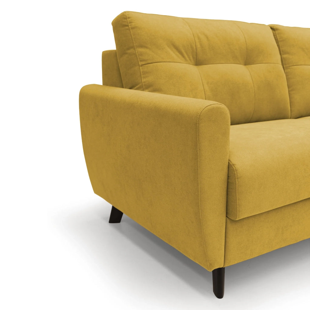 Callisto Divano letto matrimoniale 168 cm giallo