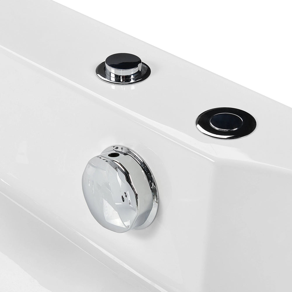 Vasca da bagno angolare in acrilico con funzione idromassaggio 1500 x 1500 mm con poggiatesta Design classico
