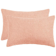 Federa 2 pcs HEERLEN Rosa 50 x 70 cm Bouclé 911341