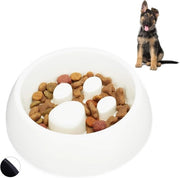 300 ml ciotola per cibo per cane e gatto - resistente al lavastoviglie in plastica - bianca