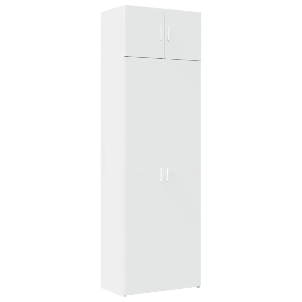 Mobile Portaoggetti Bianco 70x42,5x225 cm in Truciolato 3281329