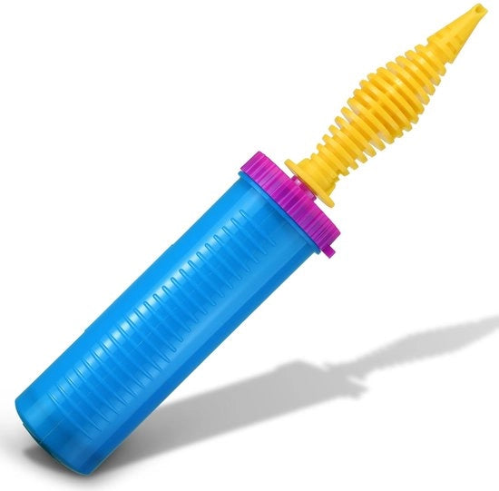 Pomp a pallone manuale - Disegno antiscivolo - Inflatore a due vie - Adatto per palloni in lattice/alumini - Ergonomico - Flusso d'aria rapido - Pomp a palloni manuale