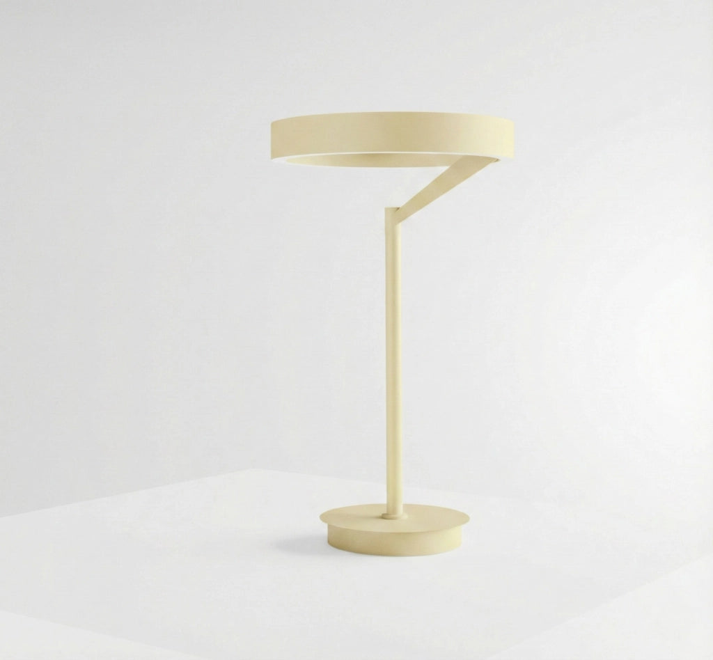 Lampada da tavolo Criseide L New Beige - Lume LED 30W biemissione 1400lm 3000K dimmerabile push in alluminio - Gea Luce