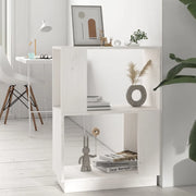 Libreria/Divisorio Bianco 51x25x70 cm in Legno Massello di Pino cod mxl 16044