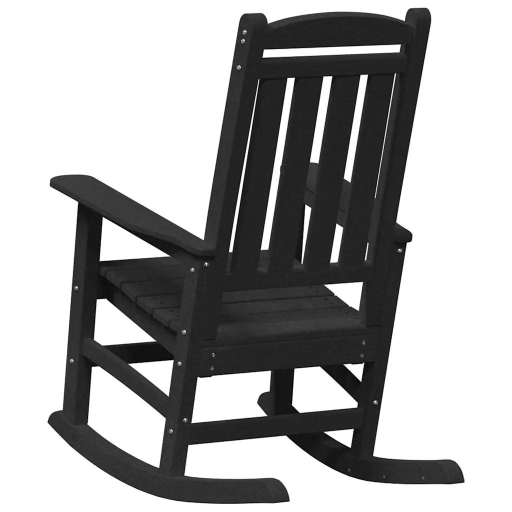 Sedia a dondolo 2 pcs Nero 92 x 70 x 108 cm Polietilene 3335812