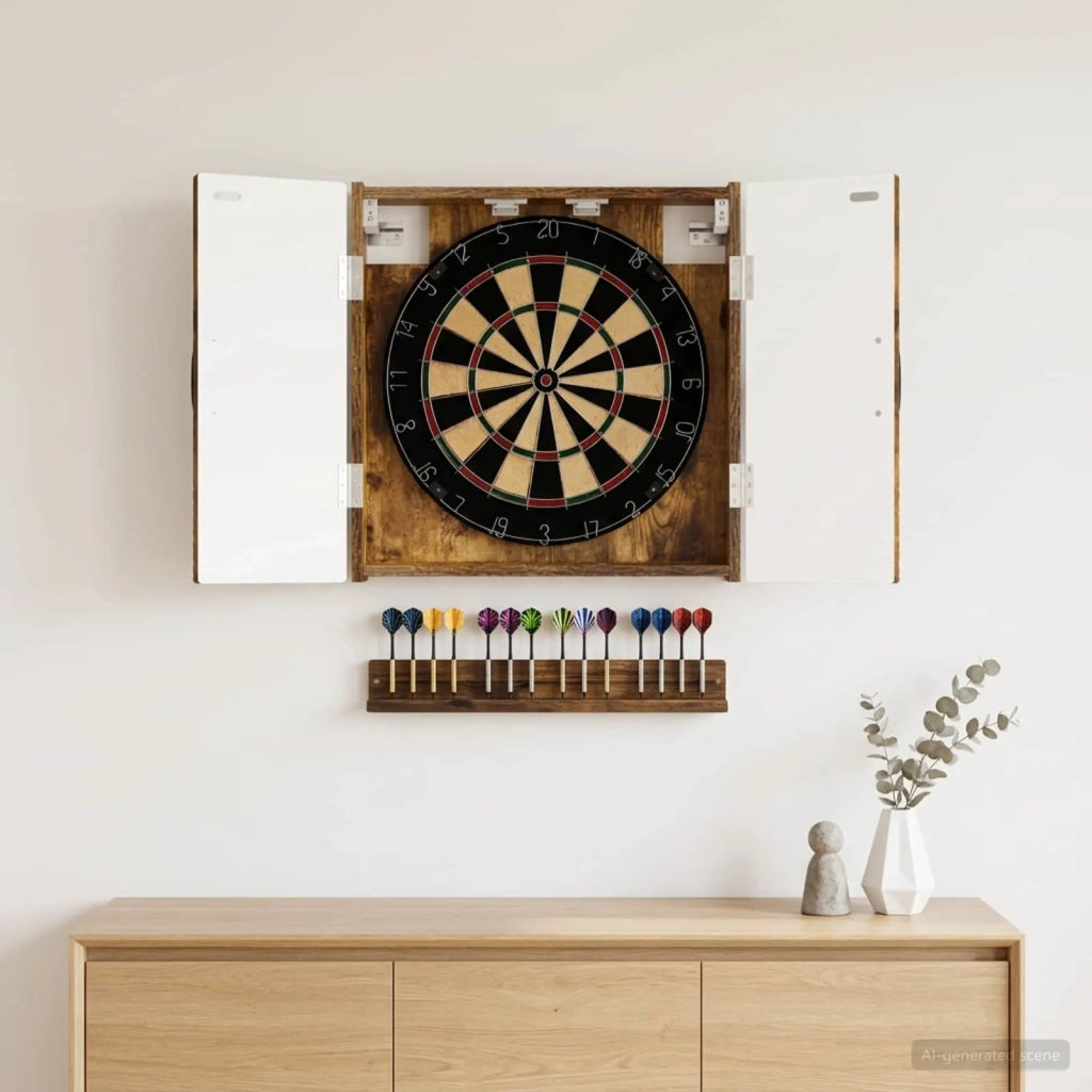 Armadio per Dartboard UTRECHT Rovere Fumo 52,5 x 10,5 x 53,5 cm 897770